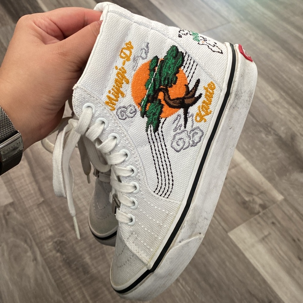 New Vans X Cobra Kai Karate Kid Sk-8 Shoe Miyagi Dojo 5 Women - Picture 6 of 12